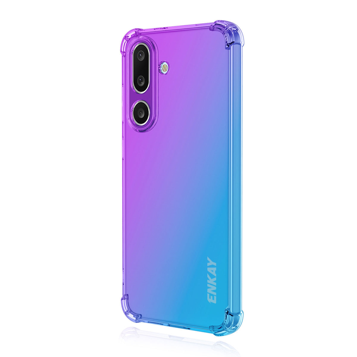 For Samsung Galaxy M56 5G TPU Case ENKAY Thickened Four Corner Drop-proof Phone Back Cover - Purple / Blue
