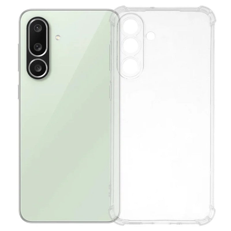 For Samsung Galaxy M56 5G TPU Case WANLONFENG WL3 Series 1.5mm Phone Cover with 2Pcs Tempered Glass Films - Transparent