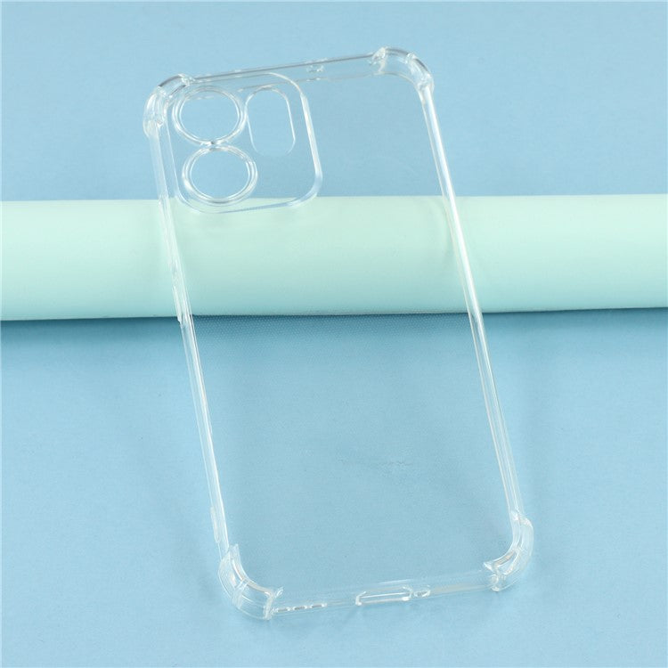For Oppo Reno14 5G (Global) Phone Case Reinforced Four Corner Anti-Drop Clear TPU Cover