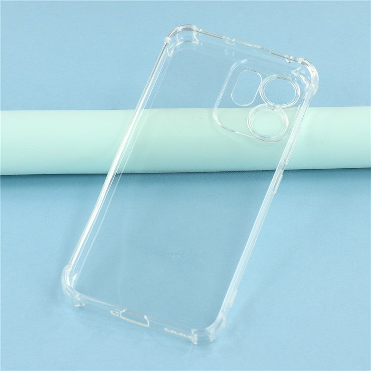 For Oppo Reno14 5G (Global) Phone Case Reinforced Four Corner Anti-Drop Clear TPU Cover