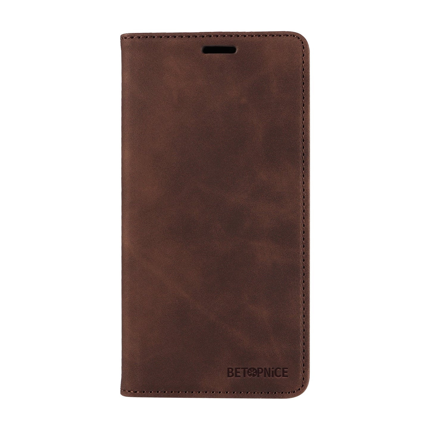 For Samsung Galaxy M56 5G Case BETOPNICE Magnetic Closure RFID Blocking Wallet Stand Leather Phone Cover - Brown