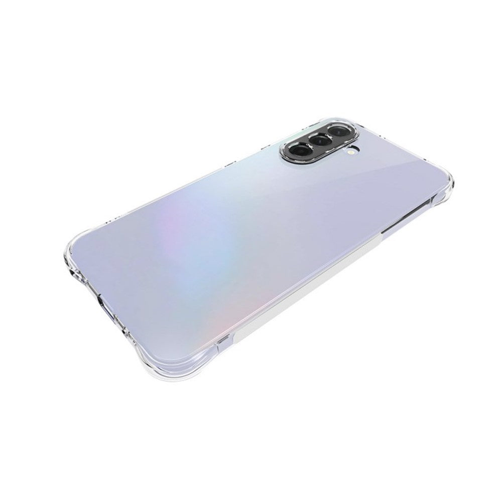 For Samsung Galaxy A17 5G Case WANLONFENG WL Series 2.0mm TPU Phone Cover with Tempered Glass Film - Transparent