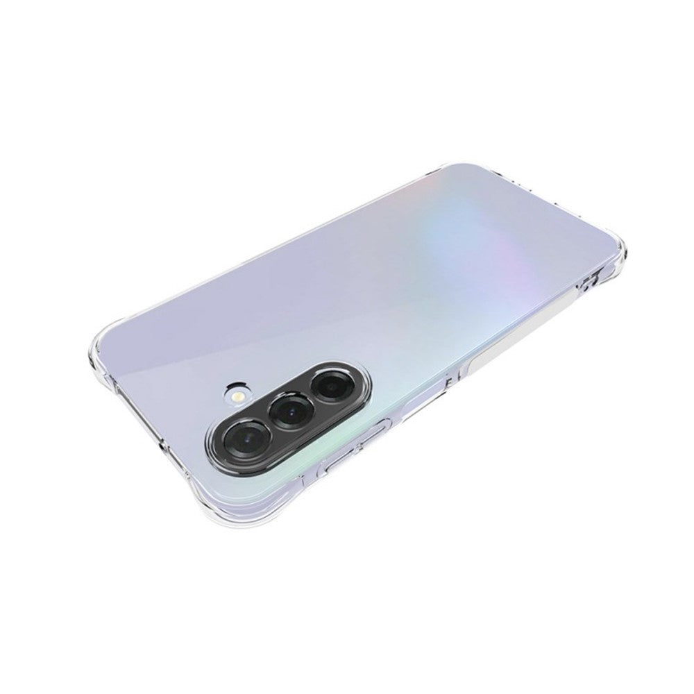For Samsung Galaxy A17 5G Case WANLONFENG WL Series 2.0mm TPU Phone Cover with Tempered Glass Film - Transparent