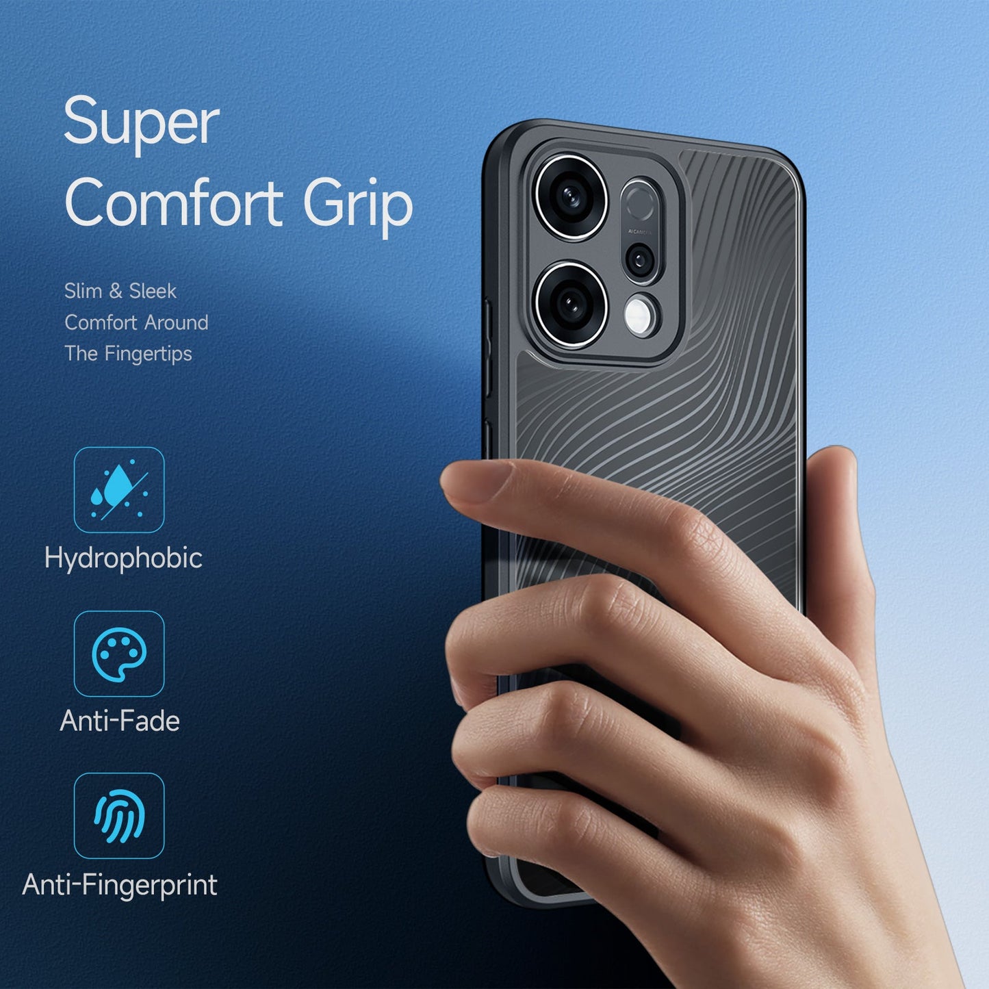 For Oppo Reno14 5G (Global) Case DUX DUCIS Aimo Series TPU+PC Matte Drop-Proof Phone Cover (REACH Certification) - Black