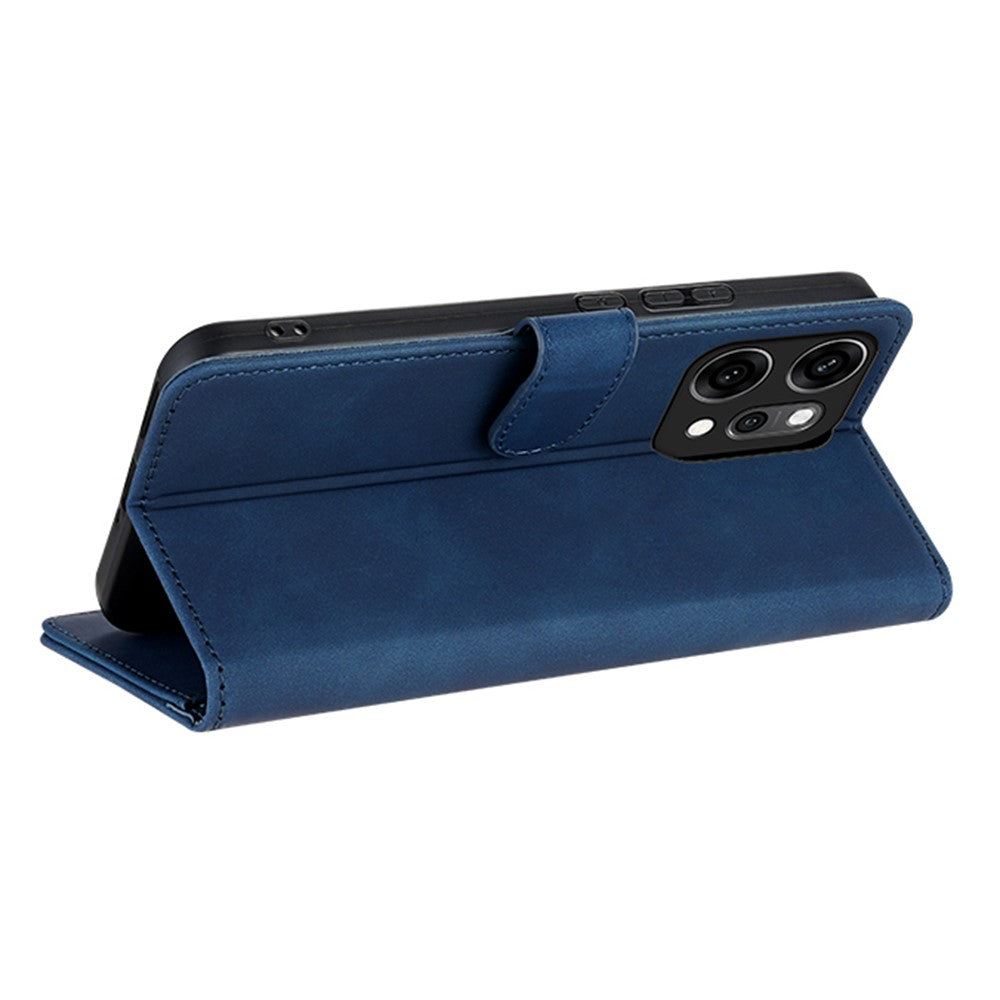 AZNS For Oppo Reno14 5G (Global) Case PU Leather Wallet Phone Cover - Blue