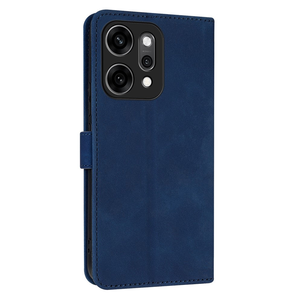 AZNS For Oppo Reno14 5G (Global) Case PU Leather Wallet Phone Cover - Blue