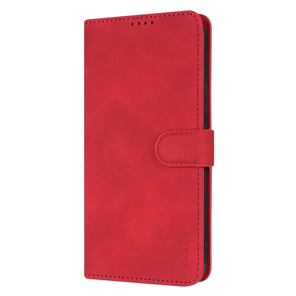 AZNS For Oppo Reno14 5G (Global) Case PU Leather Wallet Phone Cover - Red