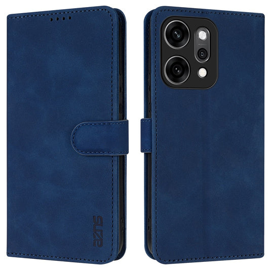 AZNS For Oppo Reno14 Pro 5G (Global) Case PU Leather Wallet Phone Cover - Blue