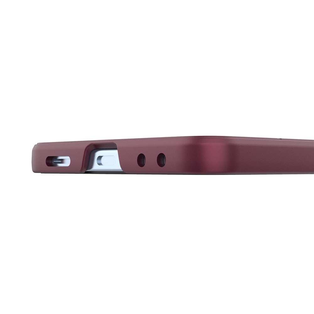 For Samsung Galaxy Z Flip7 5G Case Anti-Drop Soft TPU Rugged Phone Back Cover - Wine Red