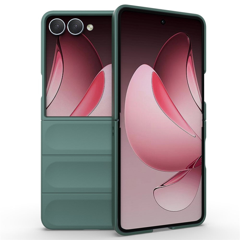 For Samsung Galaxy Z Flip7 5G Case Anti-Drop Soft TPU Rugged Phone Back Cover - Green