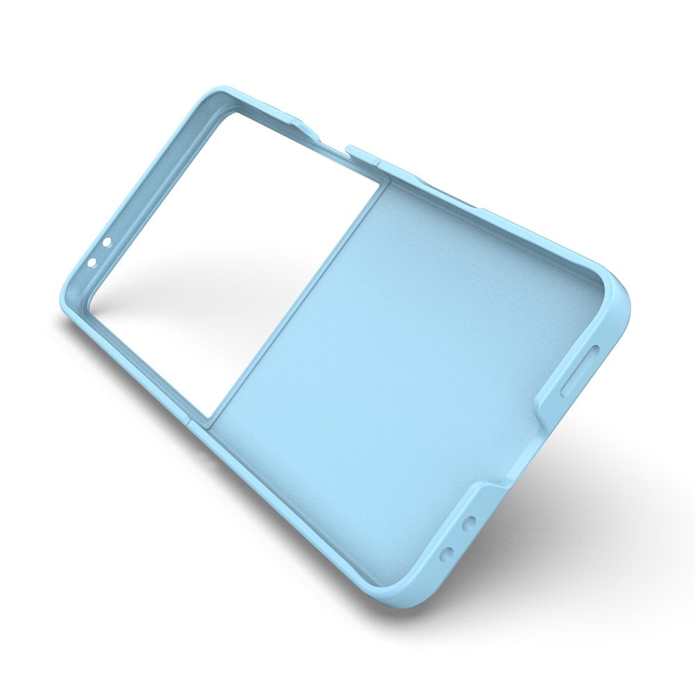 For Samsung Galaxy Z Flip7 5G Case Anti-Drop Soft TPU Rugged Phone Back Cover - Baby Blue