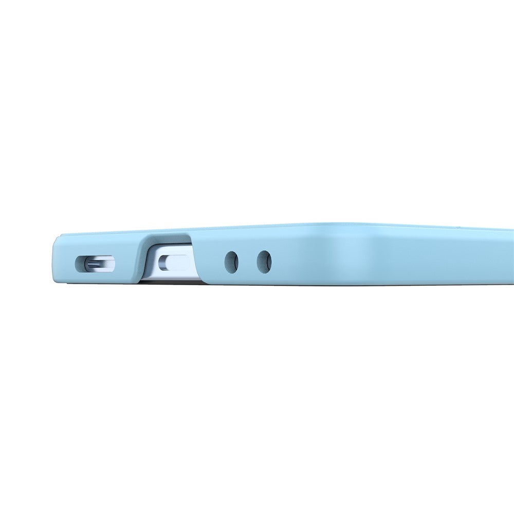 For Samsung Galaxy Z Flip7 5G Case Anti-Drop Soft TPU Rugged Phone Back Cover - Baby Blue