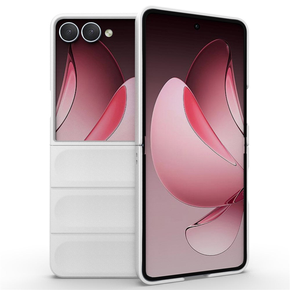 For Samsung Galaxy Z Flip7 5G Case Anti-Drop Soft TPU Rugged Phone Back Cover - White