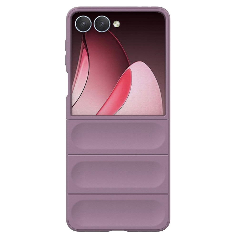 For Samsung Galaxy Z Flip7 5G Case Anti-Drop Soft TPU Rugged Phone Back Cover - Light Purple
