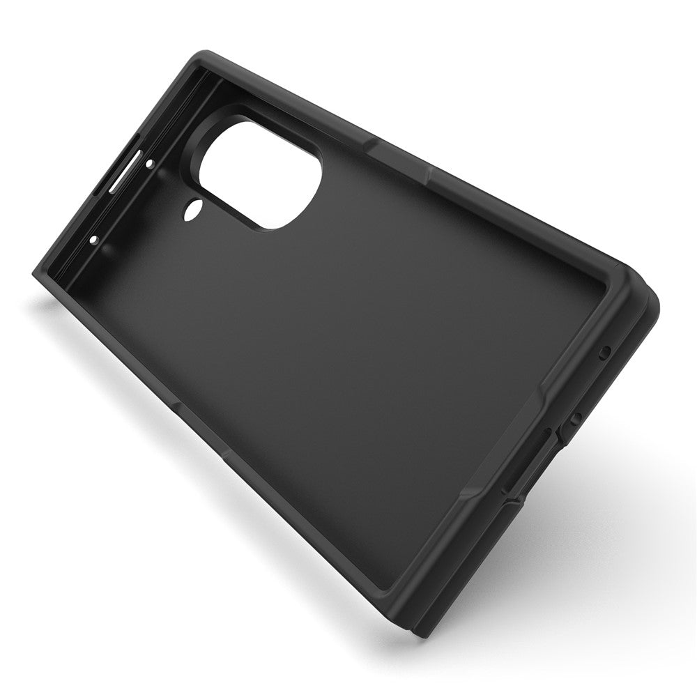 For Samsung Galaxy Z Fold7 5G Case Anti-Drop Soft TPU Rugged Phone Back Cover - Black