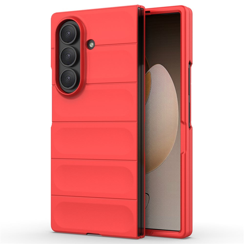 For Samsung Galaxy Z Fold7 5G Case Anti-Drop Soft TPU Rugged Phone Back Cover - Red