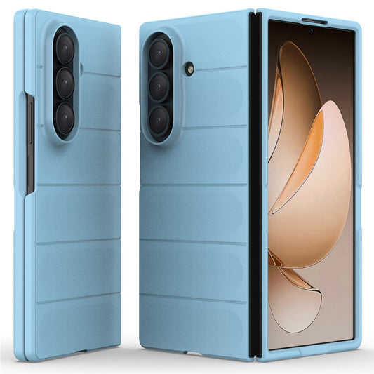 For Samsung Galaxy Z Fold7 5G Case Anti-Drop Soft TPU Rugged Phone Back Cover - Baby Blue