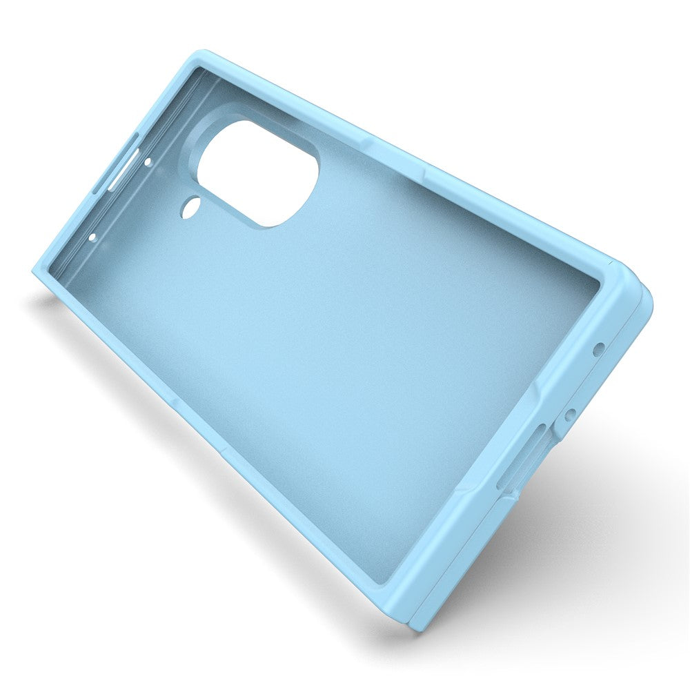 For Samsung Galaxy Z Fold7 5G Case Anti-Drop Soft TPU Rugged Phone Back Cover - Baby Blue