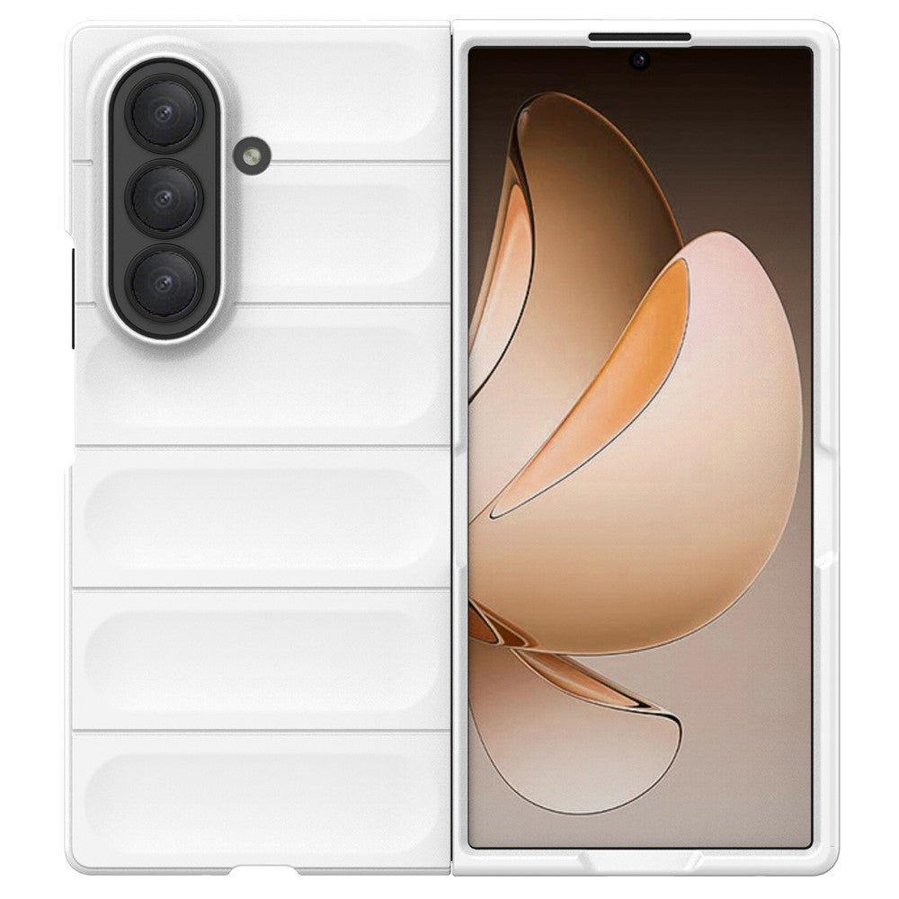 For Samsung Galaxy Z Fold7 5G Case Anti-Drop Soft TPU Rugged Phone Back Cover - White