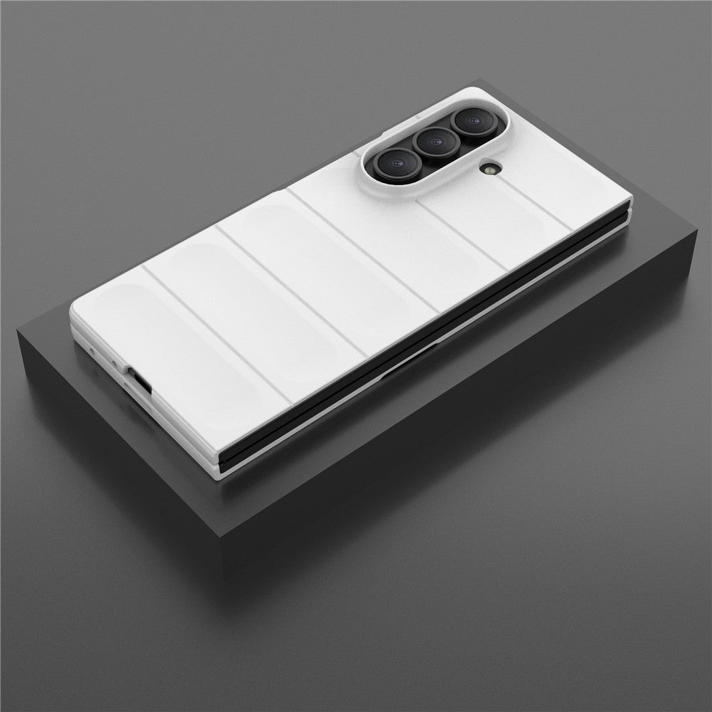 For Samsung Galaxy Z Fold7 5G Case Anti-Drop Soft TPU Rugged Phone Back Cover - White