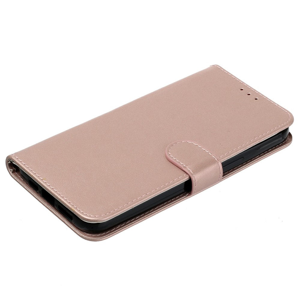 For iPhone 17 Pro Max Case PU Leather Flip Phone Cover Wallet Card Slot Holder - Rose Gold