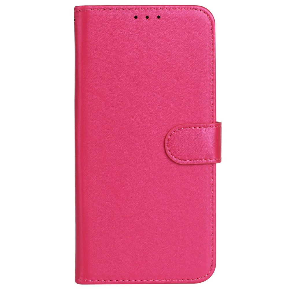 For iPhone 17 Pro Max Case PU Leather Flip Phone Cover Wallet Card Slot Holder - Rose