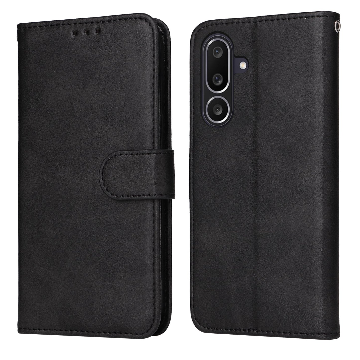 For Samsung Galaxy M56 5G Case Wallet PU Leather Folio Flip Phone Cover - Black