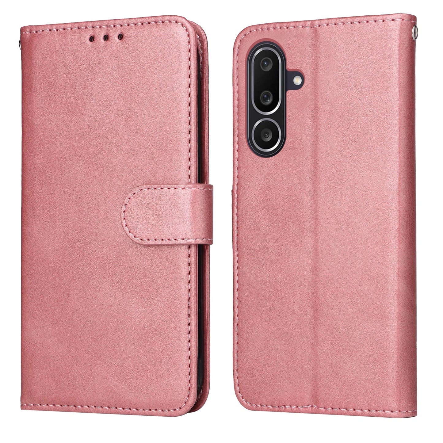 For Samsung Galaxy M56 5G Case Wallet PU Leather Folio Flip Phone Cover - Pink