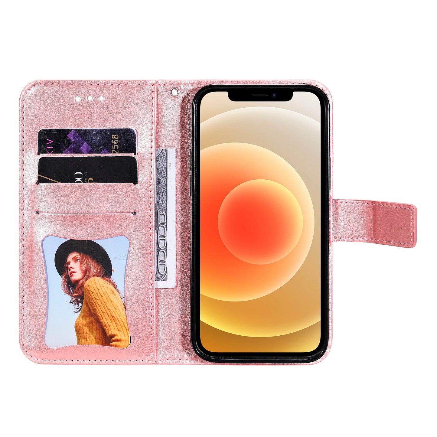 For Samsung Galaxy M56 5G Case Floral Pattern PU Leather Wallet Stand Phone Cover - Pink