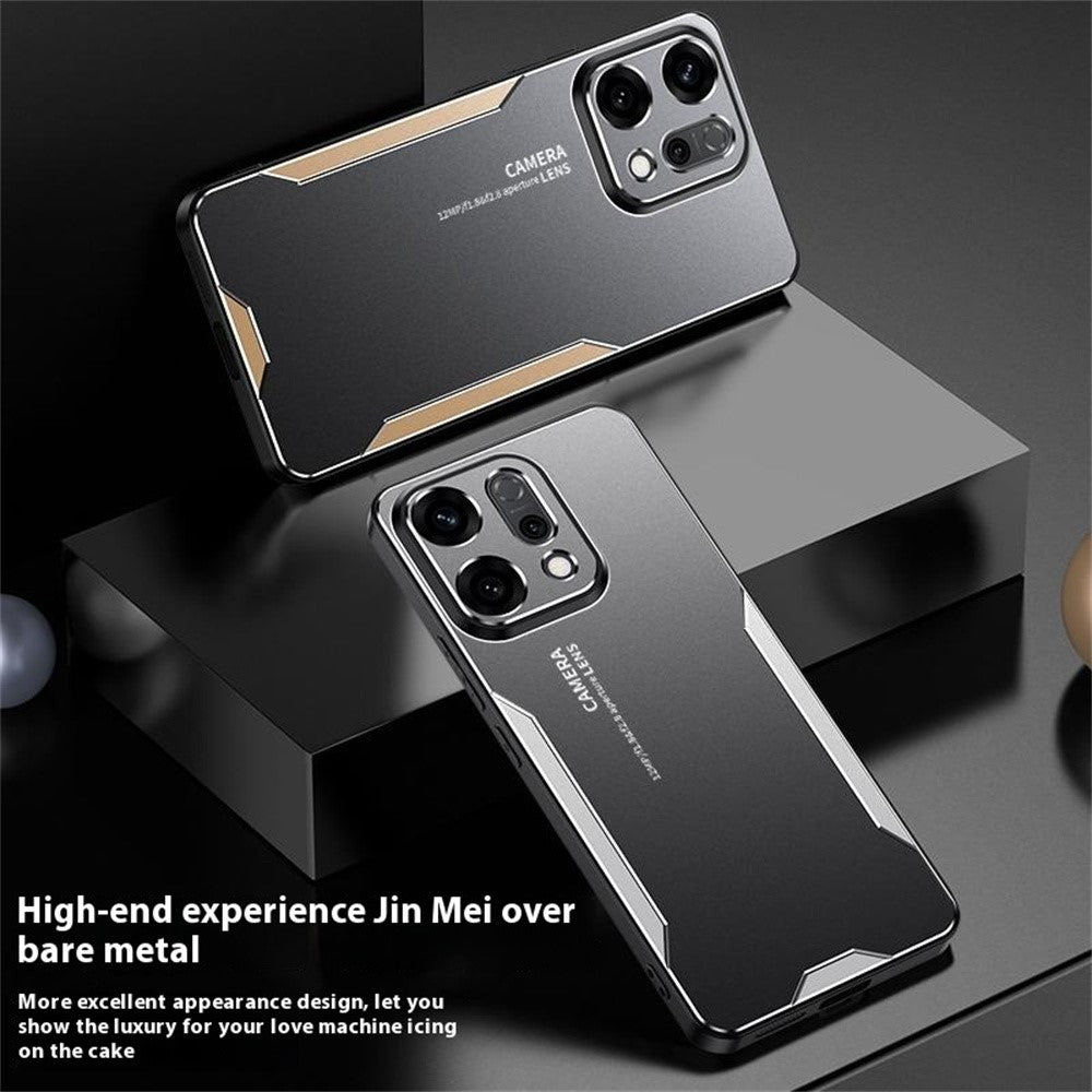 For Oppo Reno14 5G (Global) Phone Case Aluminium Alloy TPU PC Back Cover - Blue