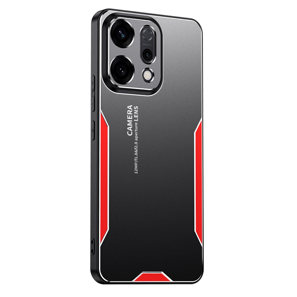 For Oppo Reno14 5G (Global) Phone Case Aluminium Alloy TPU PC Back Cover - Red