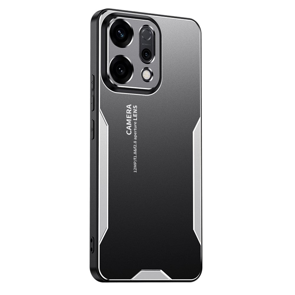 For Oppo Reno14 5G (Global) Phone Case Aluminium Alloy TPU PC Back Cover - Silver