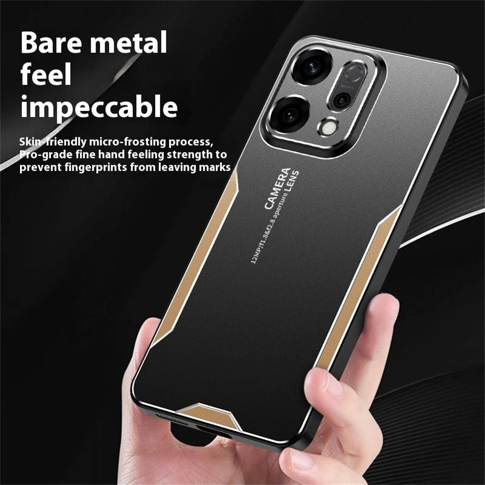 For Oppo Reno14 5G (Global) Phone Case Aluminium Alloy TPU PC Back Cover - Silver