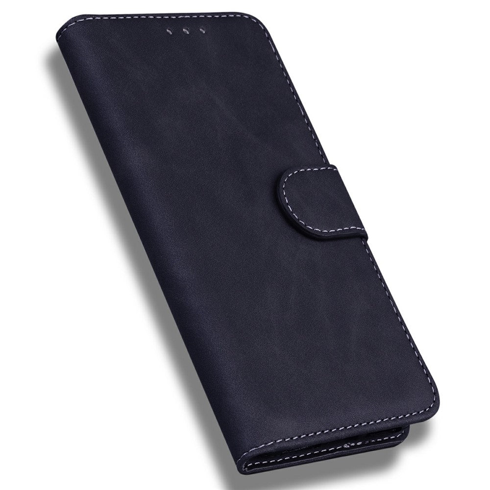 For iPhone 17 Pro Max Case Solid Color Leather Wallet Phone Cover - Black