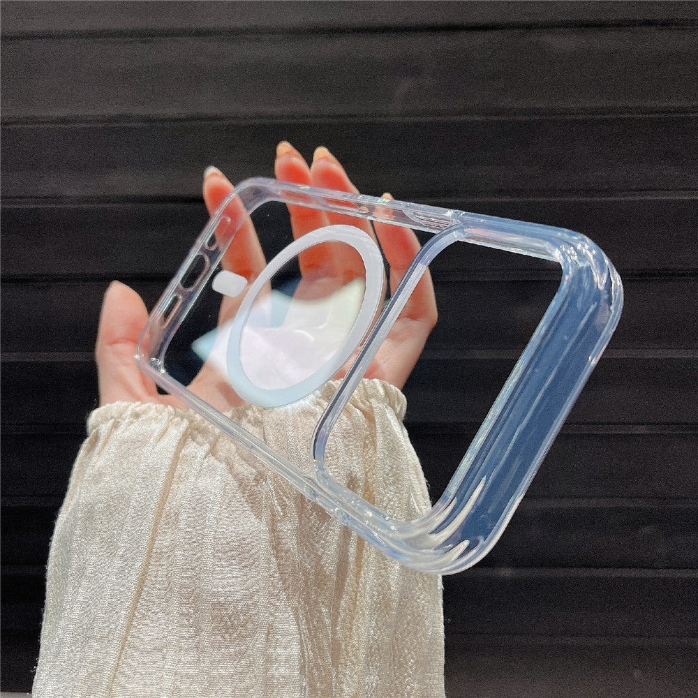 For iPhone 17 Pro Max Case Compatible with MagSafe TPU Acrylic 2.5mm Clear Phone Cover