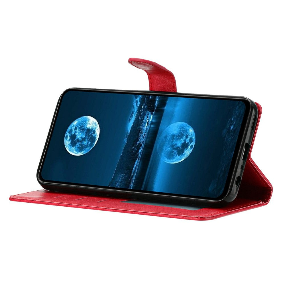 For Oppo Reno14 5G (Global) Leather Case Wallet Stand Phone Cover with Handy Strap - Rose