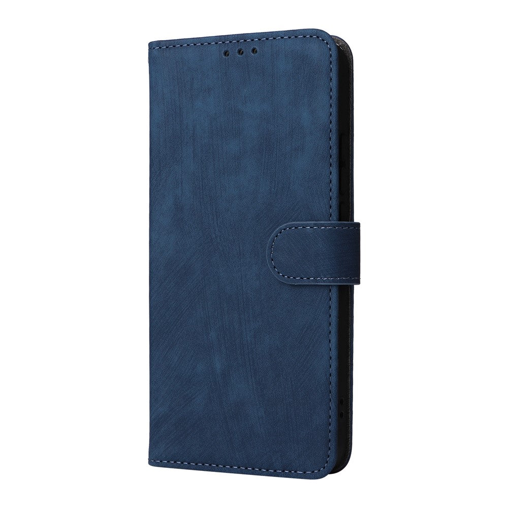 For Oppo Reno14 5G (Global) Case Wallet RFID Blocking PU Leather Phone Cover Stand with Strap - Blue