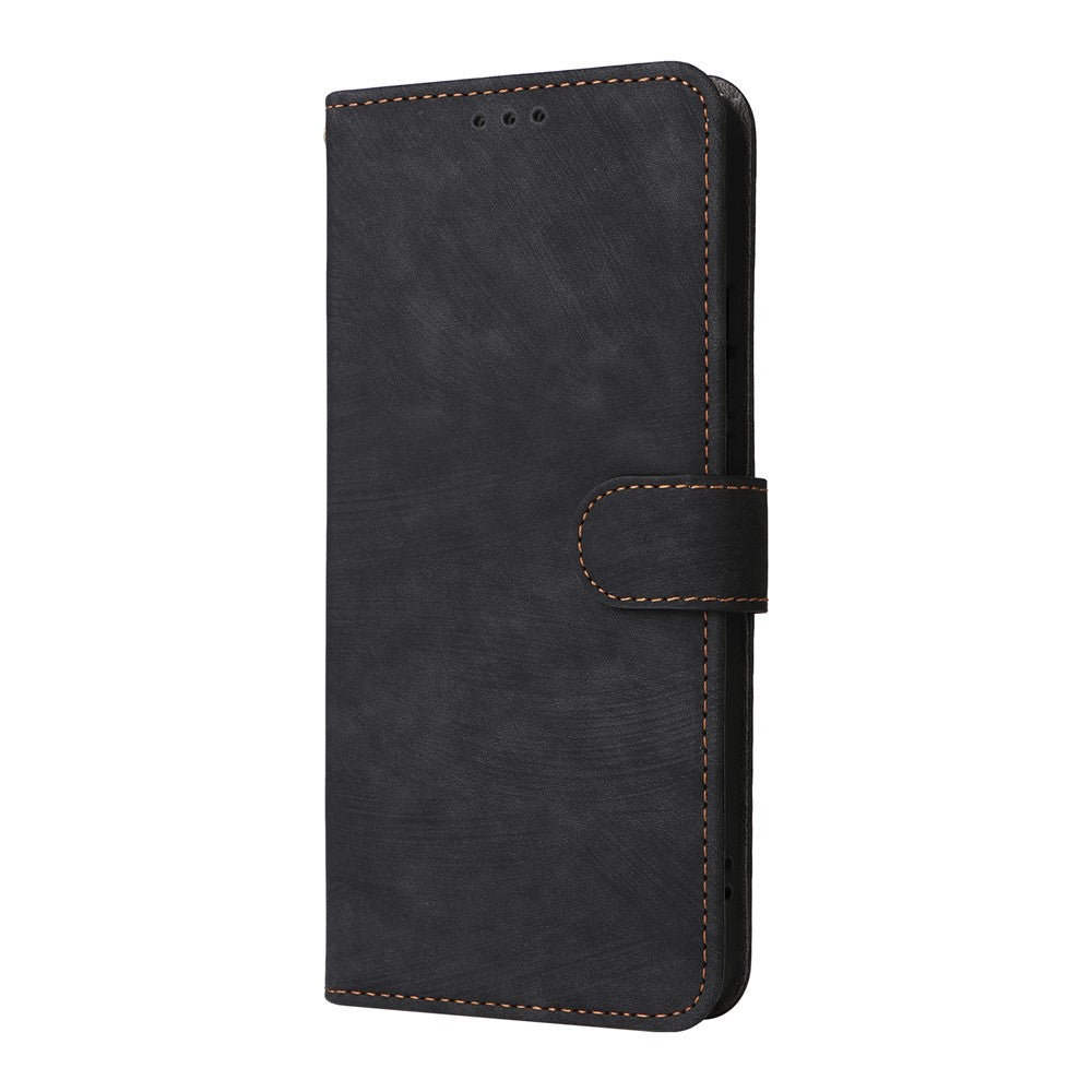 For Oppo Reno14 5G (Global) Case Wallet RFID Blocking PU Leather Phone Cover Stand with Strap - Black