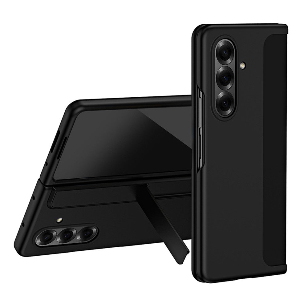 For Samsung Galaxy Z Fold7 5G Case Kickstand Hard PC Slim Phone Cover with Stylus - Black