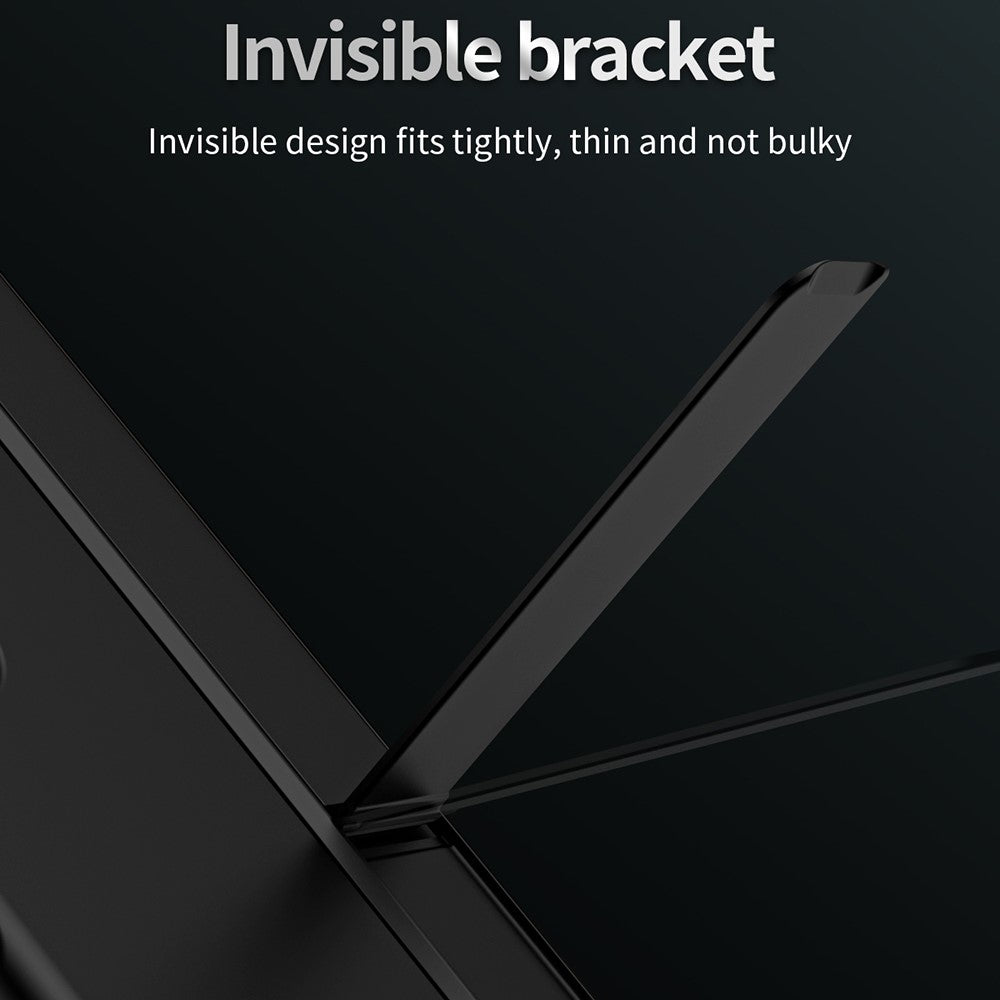 For Samsung Galaxy Z Fold7 5G Case Kickstand Hard PC Slim Phone Cover with Stylus - Brown