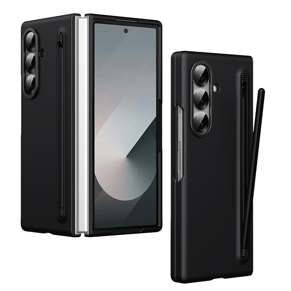 For Samsung Galaxy Z Fold7 5G Case Hard PC Phone Cover with Stylus - Black