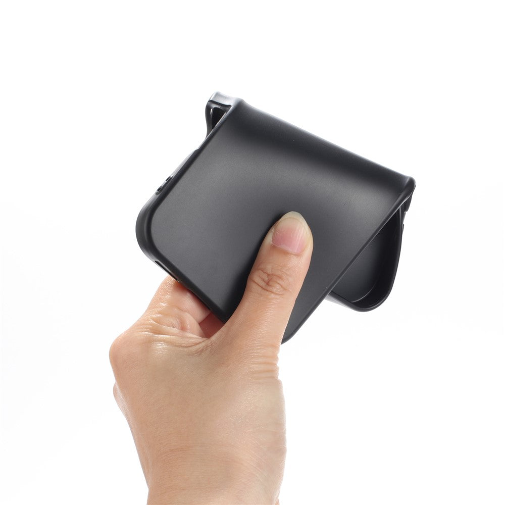 For Oppo Reno14 Pro 5G (China) / Oppo Reno14 Pro 5G (Global) TPU Case Soft Matte Anti-fingerprint Phone Back Cover - Black