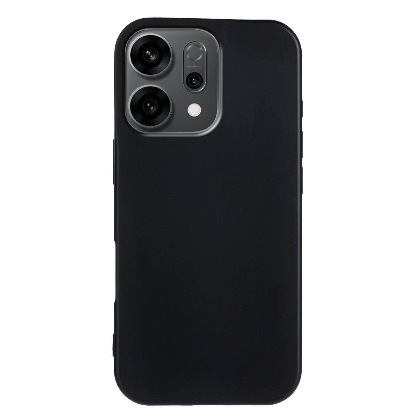 For Oppo Reno14 5G (China) / Oppo Reno14 5G (Global) TPU Case Soft Matte Anti-fingerprint Phone Back Cover - Black