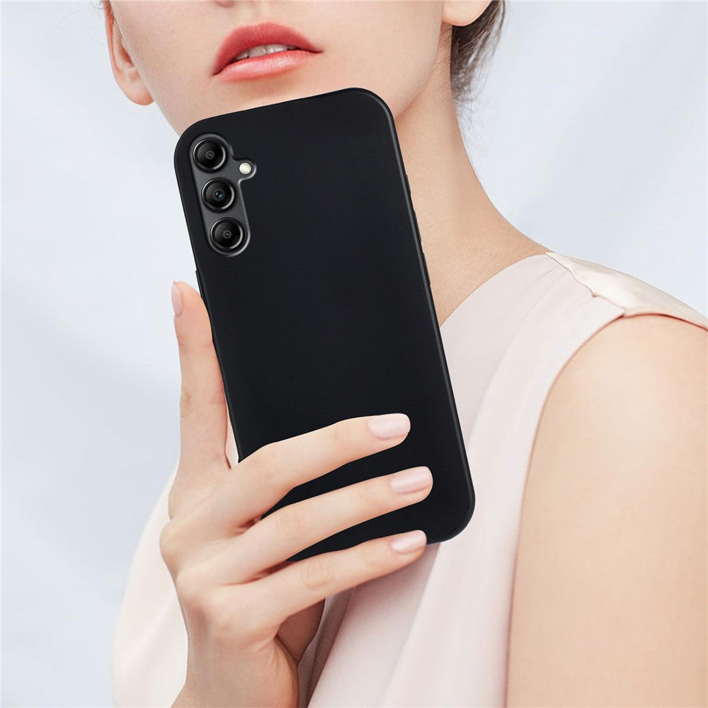 For Samsung Galaxy A17 5G / A26 5G TPU Case Soft Matte Anti-fingerprint Phone Back Cover - Black