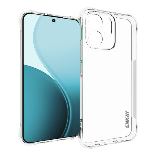 For Oppo Reno14 5G (Global) Clear Phone Case ENKAY HAT PRINCE Shockproof Anti-slip TPU Cover - Transparent