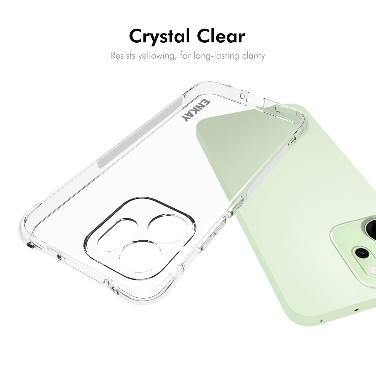 For Oppo Reno14 5G (Global) Clear Phone Case ENKAY HAT PRINCE Shockproof Anti-slip TPU Cover - Transparent