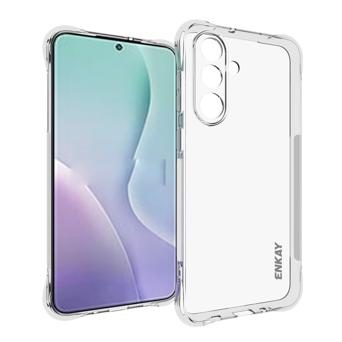 For Samsung Galaxy M56 5G Clear Phone Case ENKAY HAT PRINCE Shockproof Anti-slip TPU Cover - Transparent