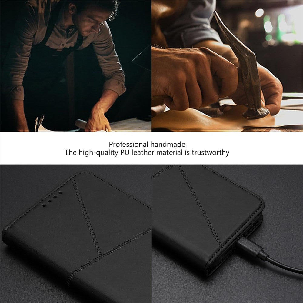 For Oppo Reno14 Pro 5G (China) / Oppo Reno14 Pro 5G (Global) Wallet Case Magnetic Closure Leather Flip Phone Cover with Stand - Black