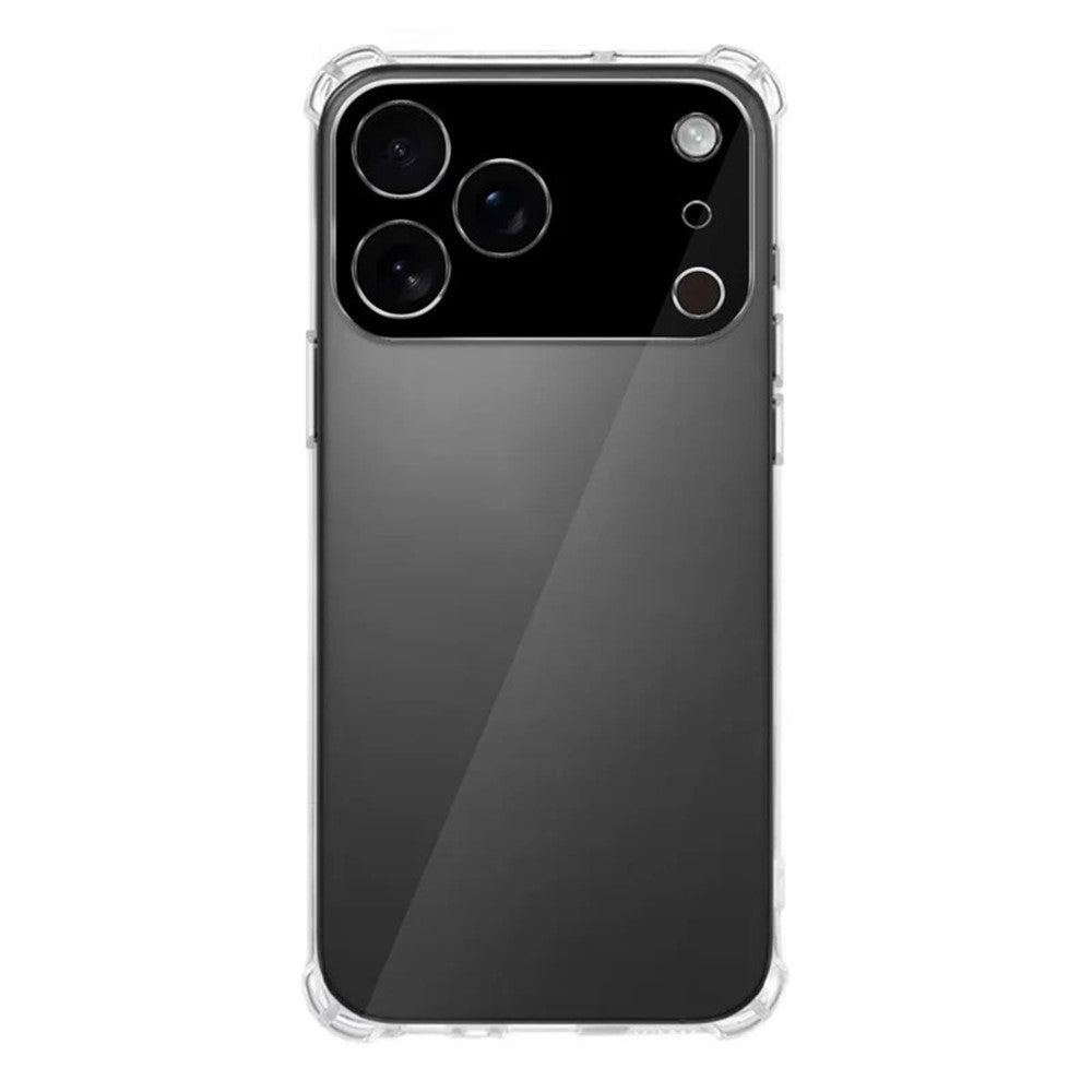 For iPhone 17 Pro Max TPU Case WANLONFENG WL3 Series 1.5mm Phone Cover with 2Pcs Tempered Glass Films - Transparent
