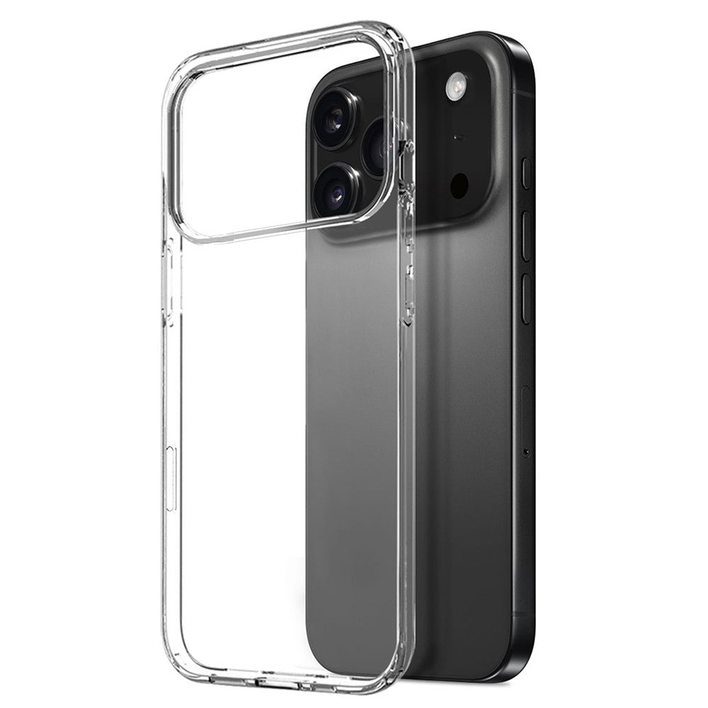 NORTHJO For iPhone 17 Pro Max Case Soft TPU Clear Phone Cover with Tempered Glass Screen Protector